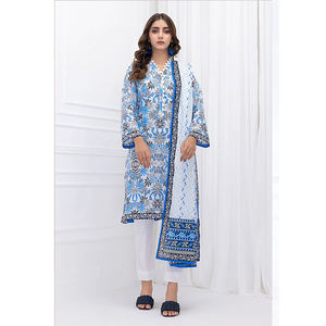 Salwar Kameez Indio Pakistaní Más Vendido para Mujer, Diseño Moderno de 3 Piezas, Bordado, Ligero y Cómodo - Product Image 1