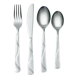 Ensemble en acier inoxydable de 4 cuillères fourchettes couverts idéal pour cuisine café de table usage domestique couverts à manche plat couleur cuivre enduit - Product Image 6