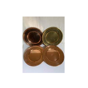 Assiette de chargeur en cuivre assiettes de chargeur sûres et personnalisées pour le mariage ensemble d'assiettes de vaisselle en gros à vendre produit - Product Image 2