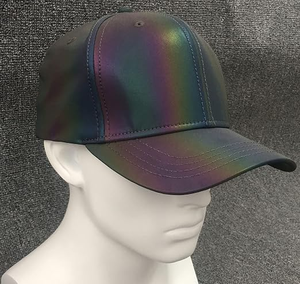 Casquette Snapback Holographique Réfléchissante 5 Panneaux avec Logo Personnalisé en Mousse PU, Style Hip Hop, Bouton Réglable, Unisexe pour l'Extérieur - Product Image 3