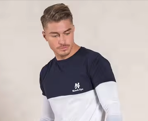 เสื้อยืดแฟชั่นบุรุษแขนยาว 100% โพลีเอสเตอร์โรงงานขายตรงผู้ชายเสื้อยืดในผลระเหิด - Product Image 3