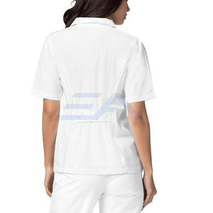 Uniforme Médico de Alta Calidad ENROBE APPAREL, Blusa para Mujer, 100% Algodón, Detección de Agujas, Uso Hospitalario, Fusión sin Costuras, Personalizable - Product Image 3