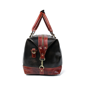 Bolsas de lona de viaje de cuero genuino real de alta calidad personalizadas de fábrica - Product Image 3