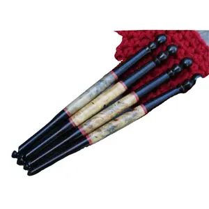 Big Size wooden Knitting Needles sewing accessories for weaving Woolen Cloth Luxury Crochet Hooks Simple Yarn Stick for Mothers