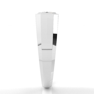 Anillo de compromiso de nuevo diseño perfecto, anillo de diamante cultivado en laboratorio de corte brillante Esmeralda, anillo de boda personalizado en oro blanco de 18K - Product Image 4