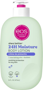 Crème hydratante pour le corps EOS Vegan Shea Better Body Lotion Creme De Pistachio, hydratation 24h, gel, soin de la peau, massage, 16 fl oz - Product Image 3