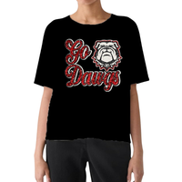 T-shirt scintillant à sequins pour femme, personnalisé pour le jour du match, avec broderie sequins spirit d'équipe, manches courtes, coupe oversize, dernière collection, respirant