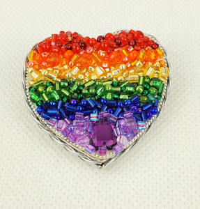 Broches de alambre de lingotes de nuevo diseño de la mejor calidad broche de cochecito de moda hermosa #0071558 broches de cuentas de tela bordada baja - Product Image 6