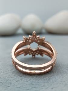 Anillo de Lujo para Mujer, Oro Rosa, Estilo Hip Hop, con Diamantes Naturales VVS, Corte Baguette Redondeado, Certificado, para Bodas y Fiestas - Product Image 4