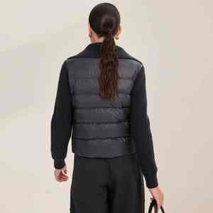 เสื้อแจ็คเก็ตบอมเบอร์สำหรับผู้หญิง ผ้าโพลีเอสเตอร์ 100% ระบายอากาศได้ดี แห้งเร็ว เหมาะสำหรับกิจกรรมกลางแจ้ง มีฮู้ดถอดได้ แขนถัก หนา ทรงหลวม ปรับแต่งได้ - Product Image 3