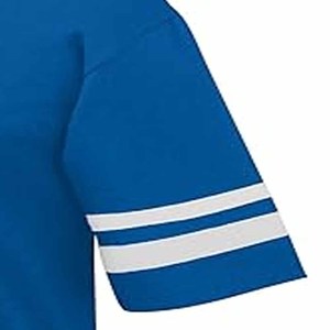 Top vente hommes col rond poids lourd manches régulières 100% coton Jersey bas lettre Anti-rides votre propre Logo T-shirts de sport - Product Image 3