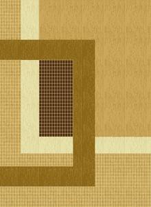 Tapis turc moderne en polypropylène tissé à la machine, haute qualité, jute, résistant aux taches, poils longs, abstrait, moyen - Product Image 4