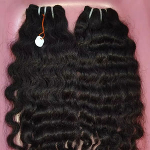 Cheveux humains vierges Remy de qualité supérieure, sans perte ni nœuds, pour tissage. Tissage de cheveux humains non traités. - Product Image 1