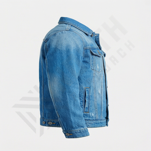 Chaqueta Casual de Invierno para Hombre de Alta Calidad, Chaqueta Vaquera de Nueva Llegada con Colores en Contraste, Logotipo Frontal, Estilo Formal, Abrigo de Moda - Product Image 3