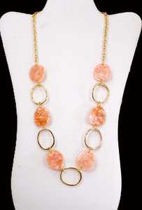 เครื่องประดับแฟชั่นสร้อยคอลูกปัดทำจากเรซินสำหรับผู้หญิงอินเดียของขวัญงานปาร์ตี้สร้อยคองานแต่งงาน - Product Image 2