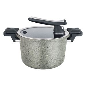 Prodotto superiore migliori pentole in alluminio antiaderente effetto granito a bassa pressione per cottura naturale e senza grassi per l'induzione - Product Image 1