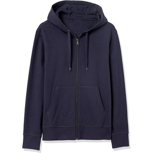 Sudaderas con cremallera para hombre Logotipo personalizado 100% Algodón Mezclado Básicos Venta al por mayor Precio bajo Temporada de Otoño de alta calidad Color en blanco teñido liso - Product Image 5