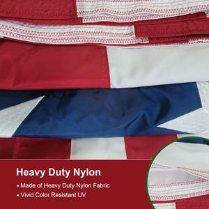 Bandera Americana de Lujo para Exteriores, 3x5 pies, Nailon Resistente, 20x30 pies, Estrellas Bordadas Grandes, Cuerdas para Colgar, Rayas Cosidas con Doble Costura - Product Image 2