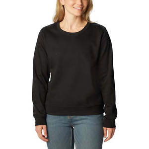 Sudadera de Mujer de Algodón con Cuello Redondo, Color Negro, Casual, Holgada, con Estampado Personalizado, para Invierno y Otoño, Color Personalizado en la Parte Delantera, Pakistán - Product Image 1