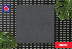 Azulejos de porcelana esmaltada mate antideslizante de alta calidad, azulejos de exterior de porcelana gris oscuro con aspecto de piedra de Vietnam - Product Image 6