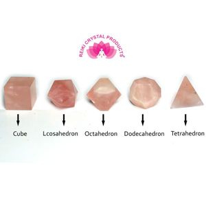 Juego de 5 Cristales Geométricos Naturales para Sanación, Reiki, Meditación y Equilibrio Energético - Product Image 4