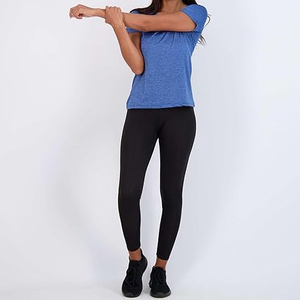 Camiseta Deportiva de Yoga Ajustada de Manga Corta Ligera y Transpirable Personalizada para Mujer - Product Image 6