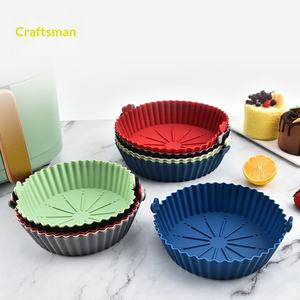 Plateau de cuisson rond en silicone pour friteuse à air, facile à nettoyer, usage domestique, vente en gros - Product Image 2