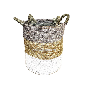 High Quality Customized Home Decorative Storage <b>Basket</b> Natural <b>Woven</b> <b>Baskets</b> - Product Image 1