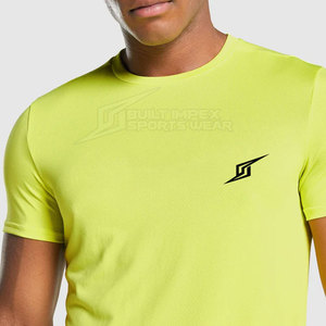 Breathable Solid Short Sleeve <b>Neck</b> Lightweight <b>High</b> Quality Gym <b>T</b> <b>Shirt</b> for Men Daily Exercise Active Training Quick Dry - Product Image 5