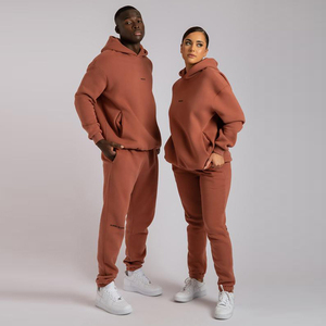 MOVATEXTILE Ensemble de survêtement unisexe de haute qualité, coupe ajustée, 2 pièces, tendance et personnalisée, en polaire, pour femmes et hommes - Product Image 1