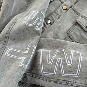 Chaquetas vaqueras de mezclilla de diseño personalizado para hombre OEM al mejor precio 2025 algodón estilo callejero suministro directo de fábrica desde Pakistán 100% - Product Image 5