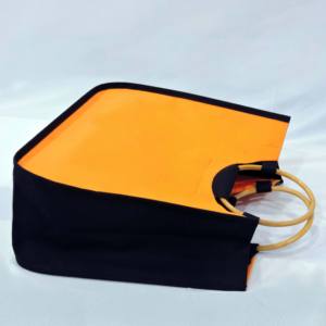 Bolsa de lona ecológica con asa redonda de algodón, logotipo serigrafiado hecho en Kolkata West Bengal India para embalaje de compras - Product Image 4