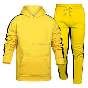 Nuevo estilo logotipo personalizado diseño personalizado chándal para la temporada de invierno cortavientos conjunto de dos piezas para chándal unisex 100% algodón - Product Image 1