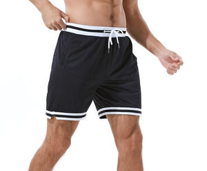 Pantalones cortos deportivos de secado rápido hasta la rodilla de malla Floral para hombre 100% poliéster antiarrugas transpirable entrenamiento de baloncesto - Product Image 5