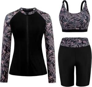 Conjunto de ropa deportiva de 2 piezas personalizado para mujer, chaqueta con cremallera para gimnasio, Tops deportivos de manga larga para Fitness, mallas de Yoga, conjuntos de entrenamiento para mujer - Product Image 4