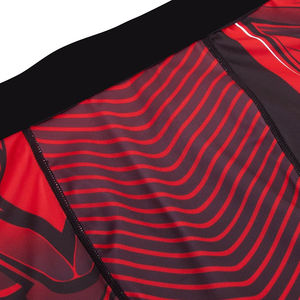 Shorts de compression sportifs personnalisés pour hommes, logo personnalisé, uni, décontracté, teinture unie, respirant, séchage rapide, bas de course élastiques, découpe au laser - Product Image 6