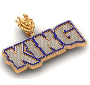 Colgante de diseño de Hip Hop de plata 925 de lujo, joyería de fiesta personalizable con diamante de moissanita y fianza de bolsa de dinero helado - Product Image 2