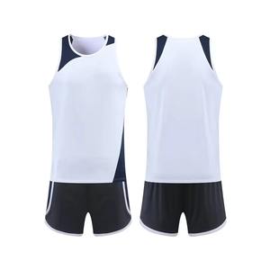 Uniforme Deportivo Ligero Personalizado para Atletismo, Camiseta sin Mangas y Pantalones Cortos con Logotipo del Equipo Impreso por Transferencia de Calor - Product Image 2
