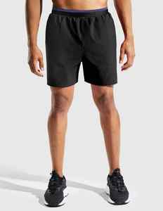 Short de jogging décontracté Poches zippées Short de course athlétique avec doublure 2 en 1 Short de gymnastique et de yoga à séchage rapide pour homme - Product Image 5