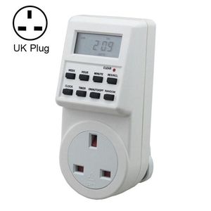 AC 230V <b>Smart</b> Home UK Power Socket <b>Plug</b> with LCD Timer 12/24 Hour Orologio <b>Plug</b>-in Timer for <b>Smart</b> Home Use - Product Image 1