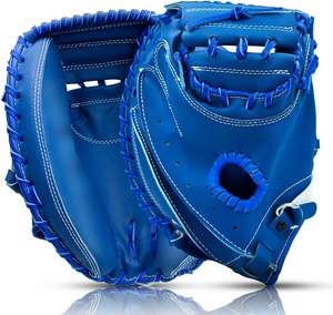 Guantes de Béisbol para Receptor, Guante de Receptor de Cuero Compuesto de Alto Rendimiento para Jóvenes y Adultos, Lanzamiento con Mano Derecha - Product Image 1