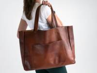 Sac fourre-tout de luxe pour femme en cuir véritable, résistant à l'eau, avec ouverture zippée, sac à bandoulière portable, sac à main tendance, grande capacité