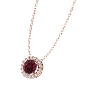 Pendentif en pierre précieuse de zircone cubique de 18 pouces, plaqué or rhodié, or rose, avec perle d'eau douce - Product Image 5