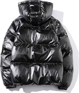 Veste d'hiver décontractée réversible de haute qualité en gros OEM, unisexe, bouton unique, toile imperméable, rembourrage gonflé, taille plus - Product Image 2