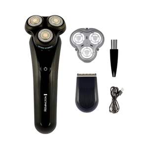 Rasoir rotatif 3-en-1, système de coupe hybride, tondeuse de précision humide/sèche, lames flexibles, tête pivotante, chargement USB, IPX7 pour le corps - Product Image 3