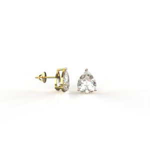 Avarta Bijoux Radiant Brilliance Boucles d'oreilles en diamant de laboratoire de 6.20 carats en or 18 carats et 14 carats - Product Image 4