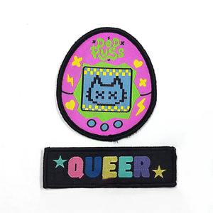 Parches Bordados Personalizados de Tela, Parches Bordados para Coser o Planchar, Parches Tejidos para Ropa, Parches de Tela de Sarga para Sombreros - Product Image 1