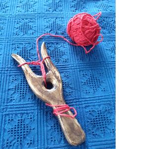 เครื่องมือถักนิตติ้งไม้แบบทำมือสำหรับทอส้อมไม้สำหรับทำสายถักนิตติ้ง - Product Image 6