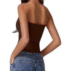 Venta caliente de moda chicas sin mangas Slim Fit Corset 2025 Top camisetas sin mangas para mujeres - Product Image 2