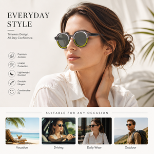 Mellume High End Acetate <strong>Sunglasses</strong> Retro Dual Color Sun Glasses Men Custom Logo Integrated Eyeglasses Eyewear Manufacturer - Product Image 2